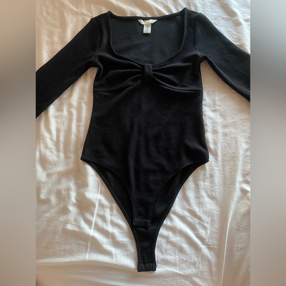 Black Long Sleeve Bodysuit